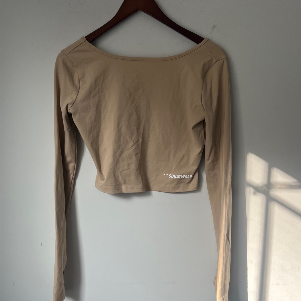 SQUATWOLF WOMENS AWARRIOR CROP TEE - BROWN size Medium ! - Picture 2 of 8